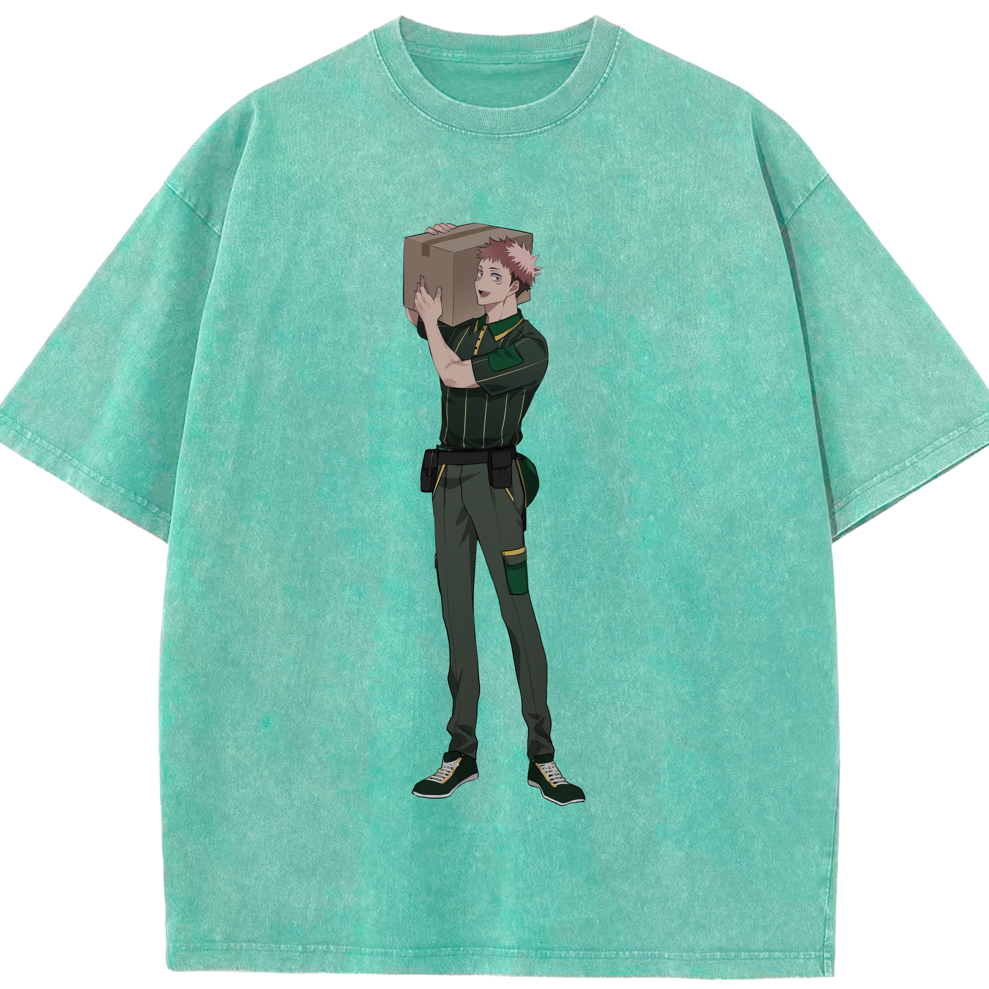 （画像用） 呪術廻戦 Jujutsu Kaisen 綿100% ヴィンテージ風 半袖Tシャツ（フロントプリント）